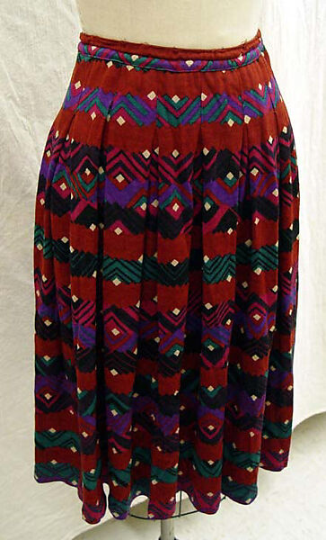 Ensemble, Missoni (Italian, founded 1953), (a) wool/mohair/nylon blend; (b) wool, Italian