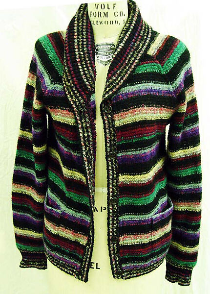Ensemble, Missoni (Italian, founded 1953), (a) wool/mohair/nylon blend; (b) wool, Italian