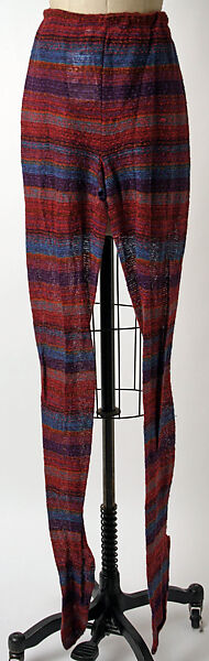 Ensemble, Missoni (Italian, founded 1953), (a, b) wool/mohair blend; (c) wool blend, plastic, Italian