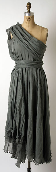 Dress, Romeo Gigli (Italian, born 1949), cotton, Italian 