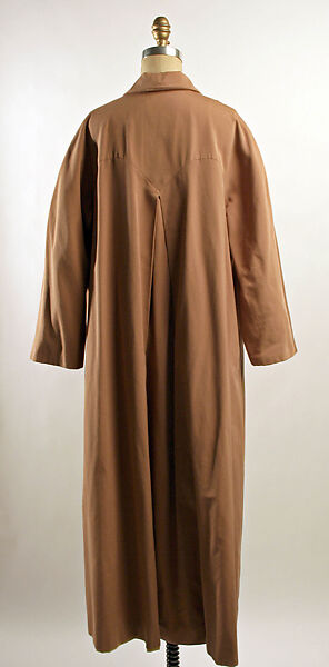 Coat, Sybilla (Spanish, born United States, 1963), cotton, plastic, Spanish