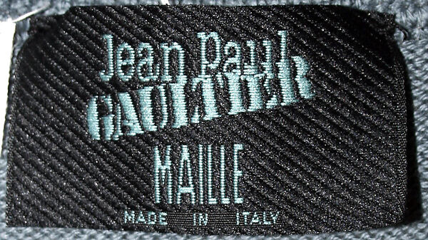 Dickey, Jean Paul Gaultier (French, born 1952), wool, French