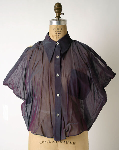 Shirt, Romeo Gigli (Italian, born 1949), acetate/silk blend, Italian 