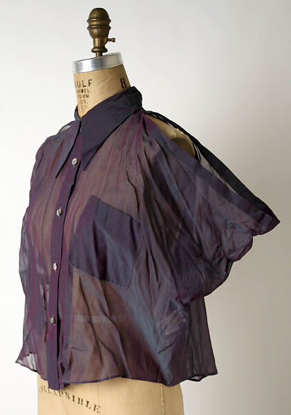 Shirt, Romeo Gigli (Italian, born 1949), acetate/silk blend, Italian