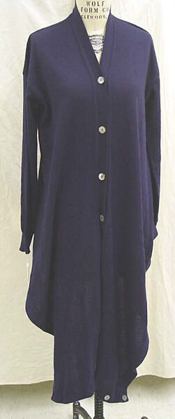 Ensemble, Romeo Gigli (Italian, born 1949), (a) wool; (b) synthetic: acetate/rayon/polyester/spandex blend, Italian