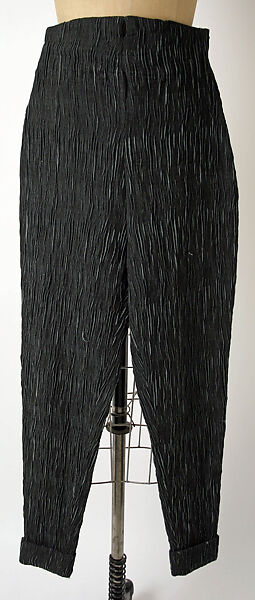 Ensemble, Romeo Gigli (Italian, born 1949), (a) wool; (b) synthetic: acetate/rayon/polyester/spandex blend, Italian