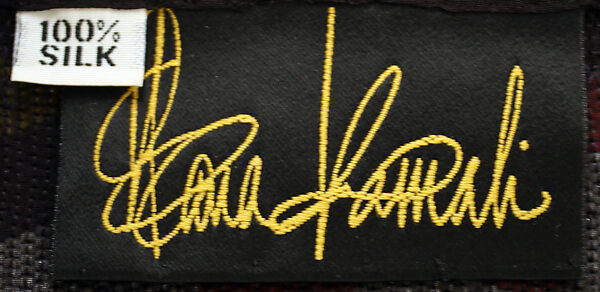 Scarf, Norma Kamali (American, born 1945), silk, plastic, American