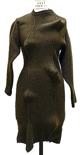 Dress, Issey Miyake (Japanese, 1938–2022), wool, Japanese