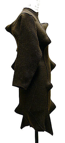 Dress, Issey Miyake (Japanese, 1938–2022), wool, Japanese
