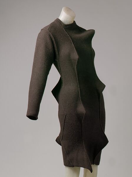 Dress, Issey Miyake (Japanese, 1938–2022), wool, Japanese 