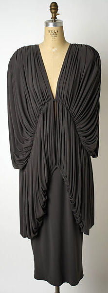 Ensemble, Norma Kamali (American, born 1945), a,b) silk jersey, American 