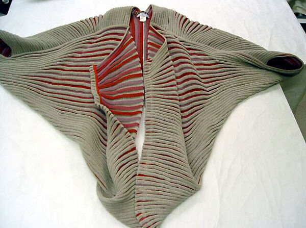 "Seashell", Miyake Design Studio (Japanese, founded 1970), cotton, nylon, linen, Japanese