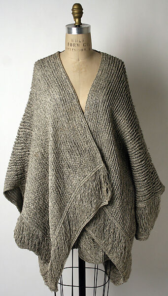 Ensemble, Issey Miyake (Japanese, 1938–2022), a,b) cotton, acrylic, acetate, nylon, Japanese 