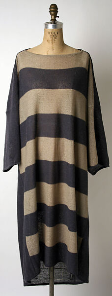 Dress, Issey Miyake (Japanese, 1938–2022), polyester/linen, Japanese 