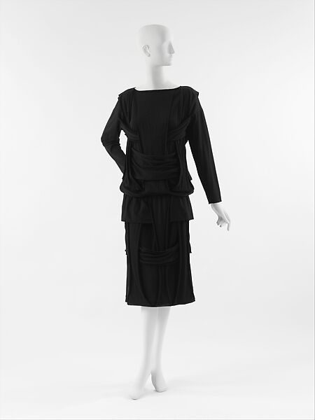 Dress, Comme des Garçons (Japanese, founded 1969), wool, Japanese 