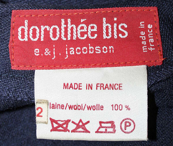 Dress, Dorothée Bis (French, founded 1962), wool, French