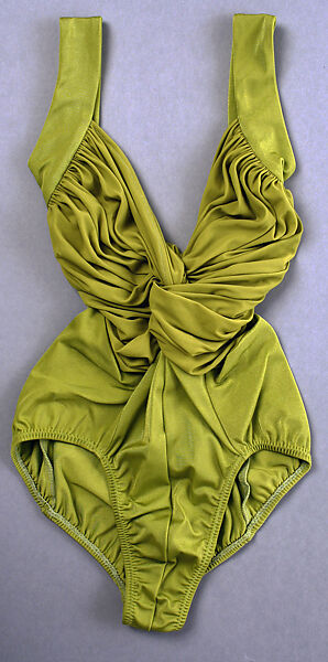 Bathing suit, OMO Norma Kamali (American, founded 1977), nylon/lycra blend, American 