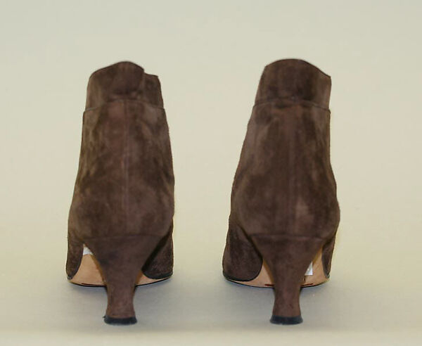 Shoes, Manolo Blahnik (British, born Spain, 1942), a,b) leather, plastic, British