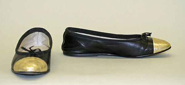 Shoes, House of Chanel (French, founded 1910), leather, French 