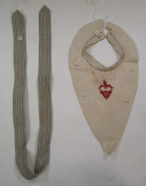 Ensemble, a-d) cotton
e-h) leather, American