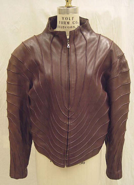 Coat, Claude Montana (French, 1949–2024), leather, French 