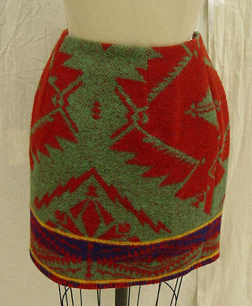 Skirt, Ralph Lauren (American, born 1939), wool, American