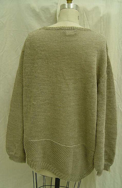 Sweater, Comme des Garçons (Japanese, founded 1969), linen, Japanese