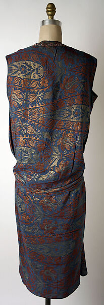 Dress, House of Patou (French, founded 1914), silk, metal thread, French