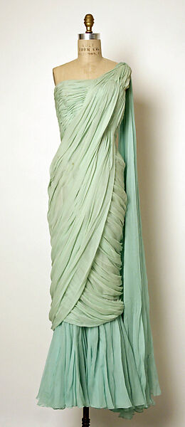 Evening dress, Jean Dessès (French (born Egypt), Alexandria 1904–1970 Athens), silk, French