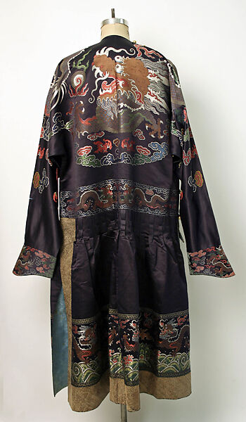 Robe, silk, metallic thread, China