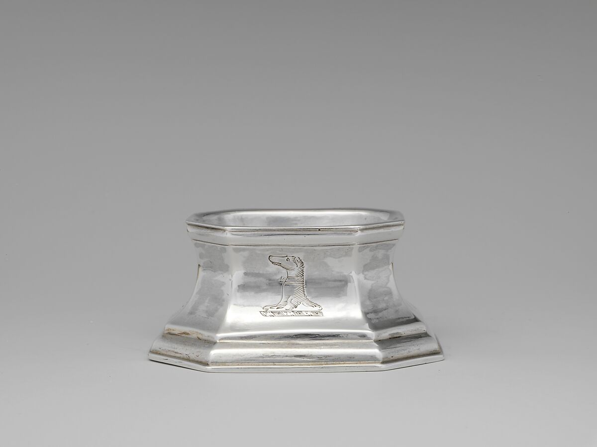 Salt, Jacob Hurd (American, Boston, Massachusetts 1702/3–1758 Boston, Massachusetts), Silver, American 