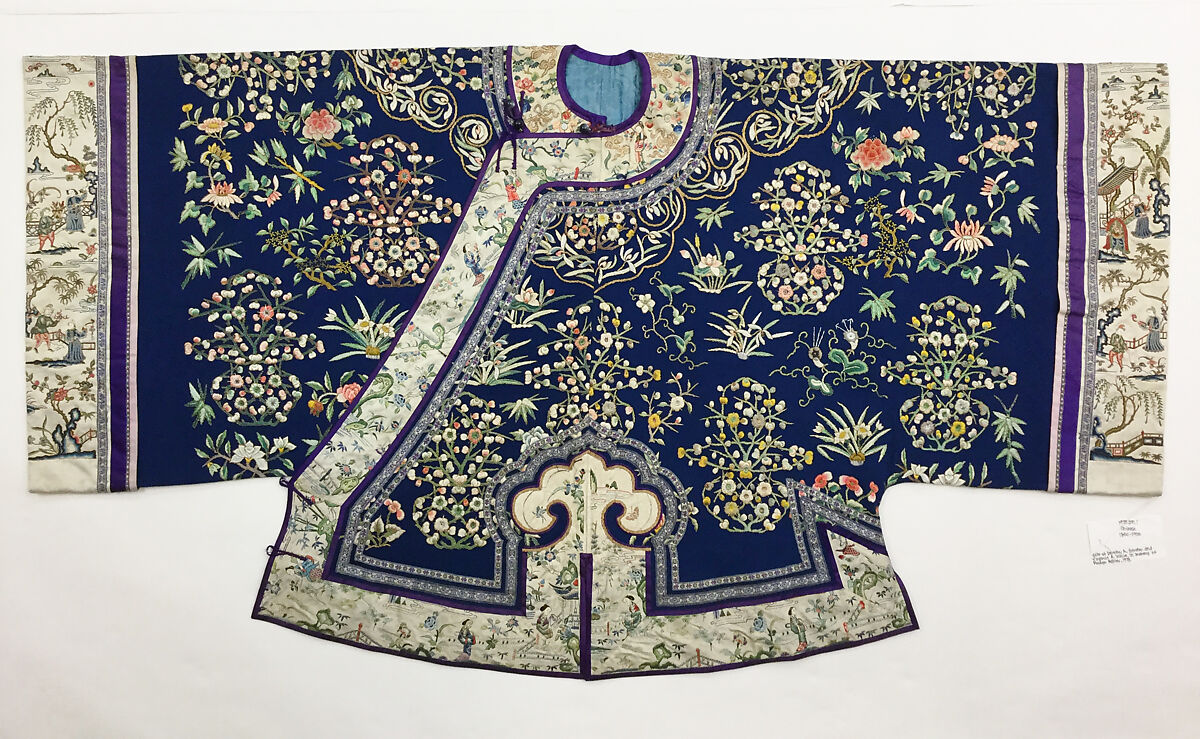 Coat, Silk, metal, China