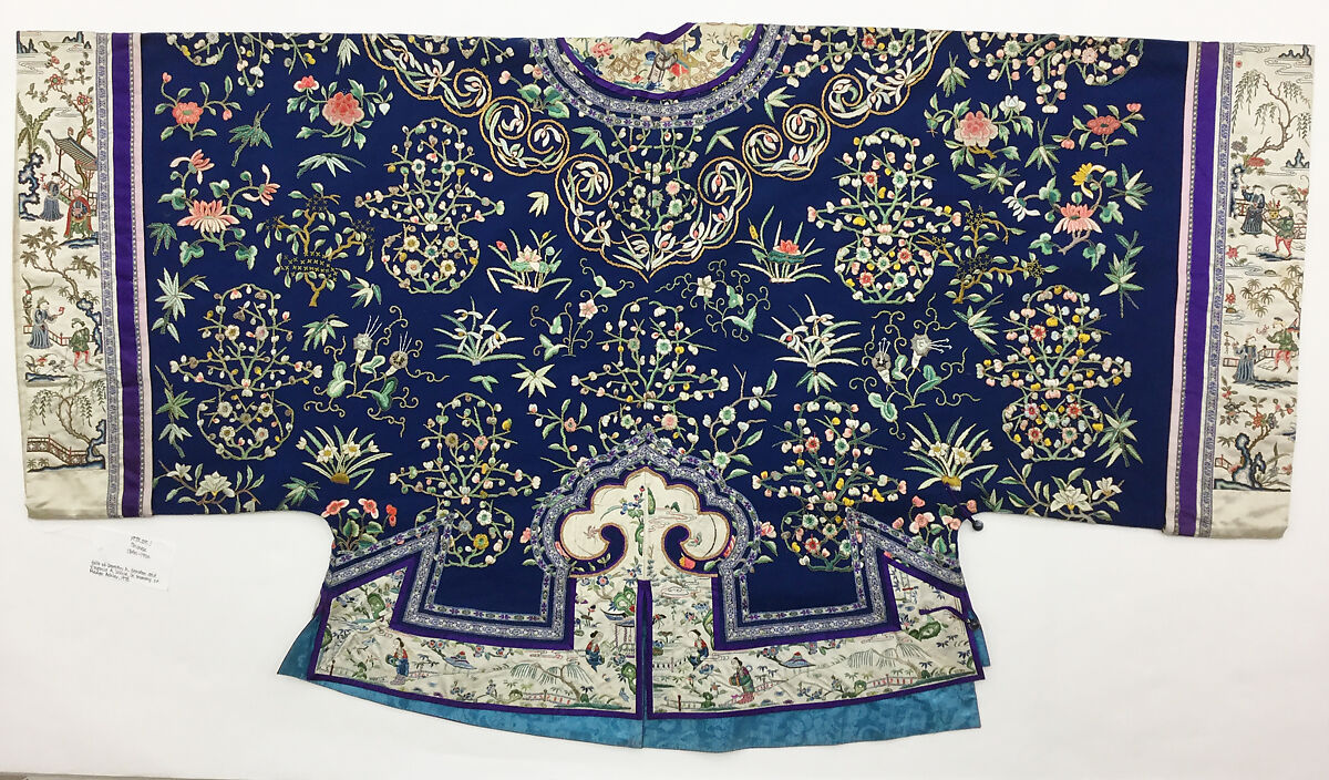 Coat, Silk, metal, China