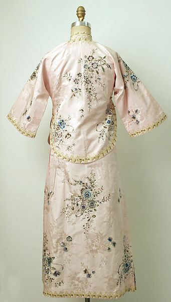 Dress, silk, China