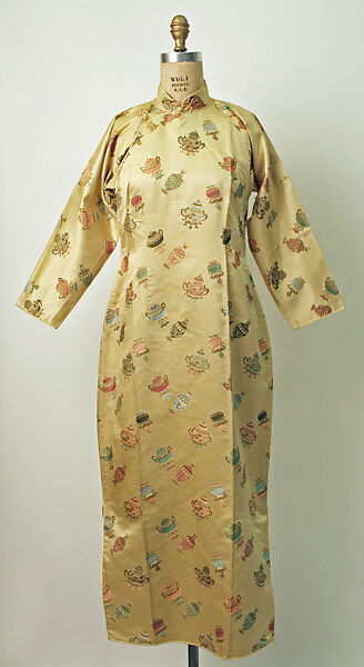 Cheongsam, Silk, metal, China 