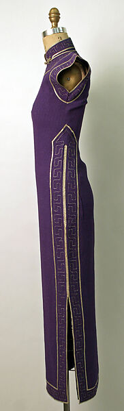 Cheongsam, silk, metal, Chinese
