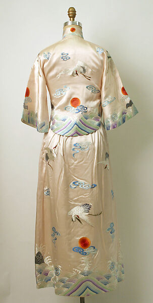 Evening dress, silk, Chinese