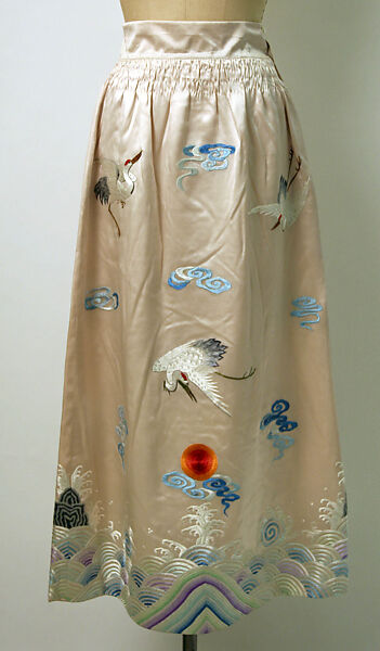Evening dress, silk, Chinese