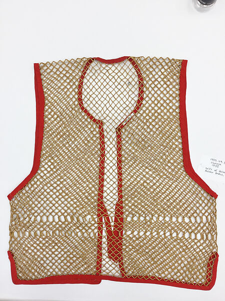 Vest, Cotton, China