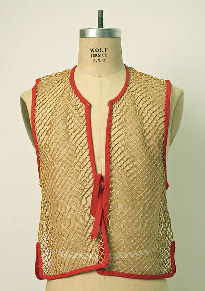 Vest, Cotton, China 