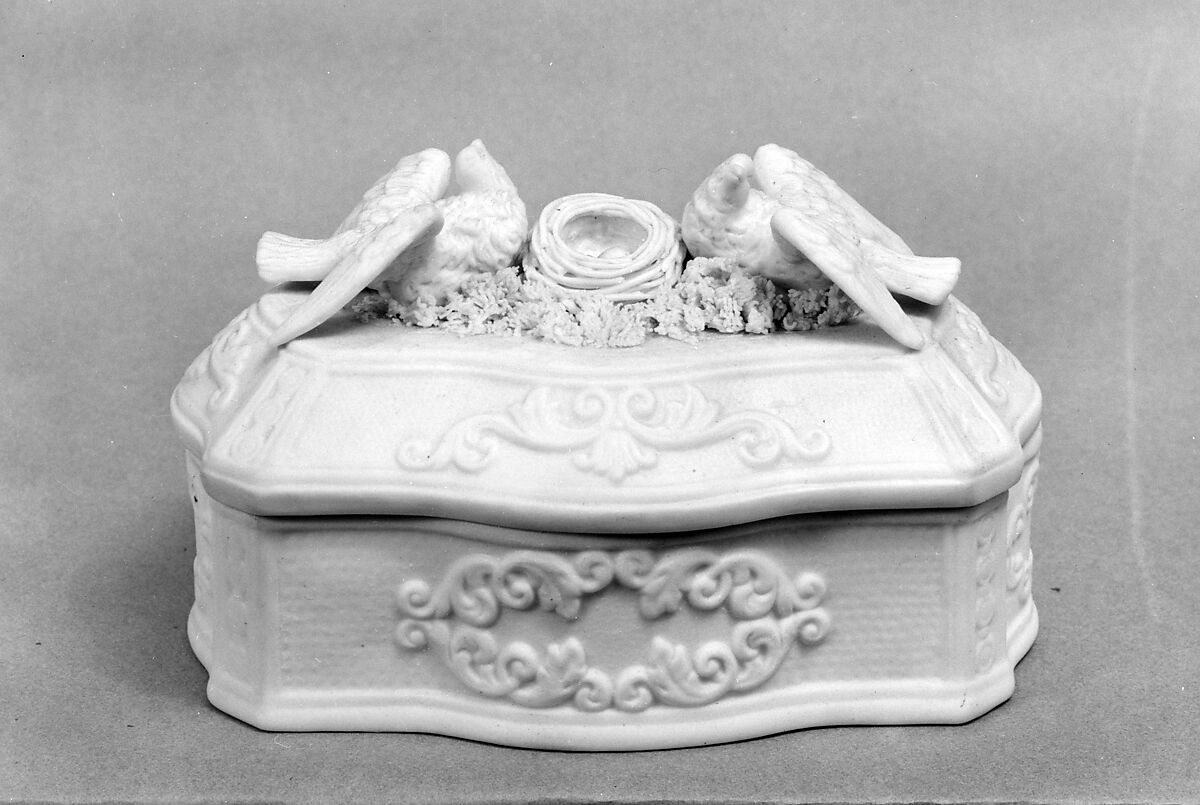 Trinket Box, Parian porcelain, American