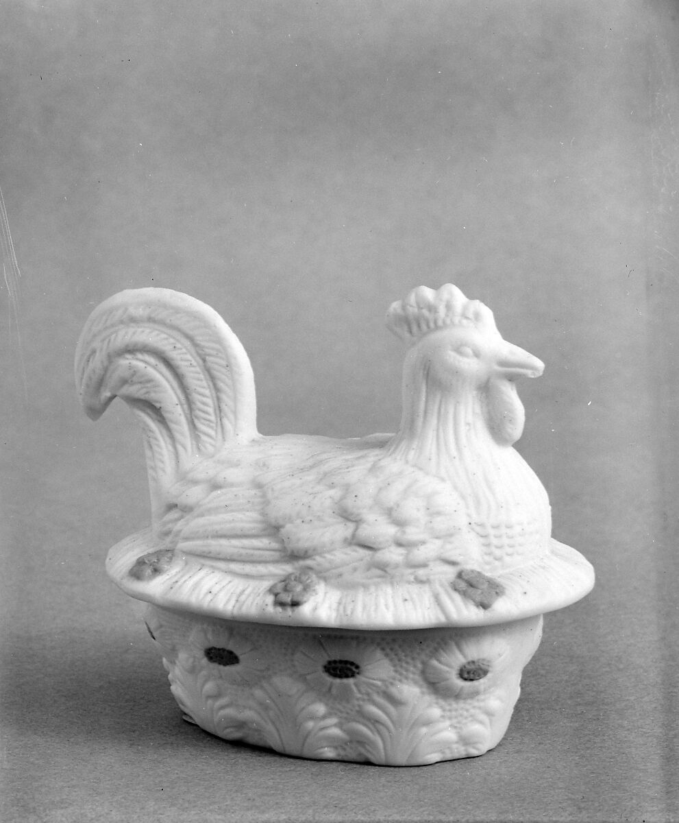 Trinket Box, Parian porcelain, American