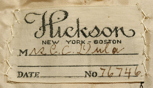 Evening dress, Hickson Inc. (American, 1902–1931), silk, metal, American