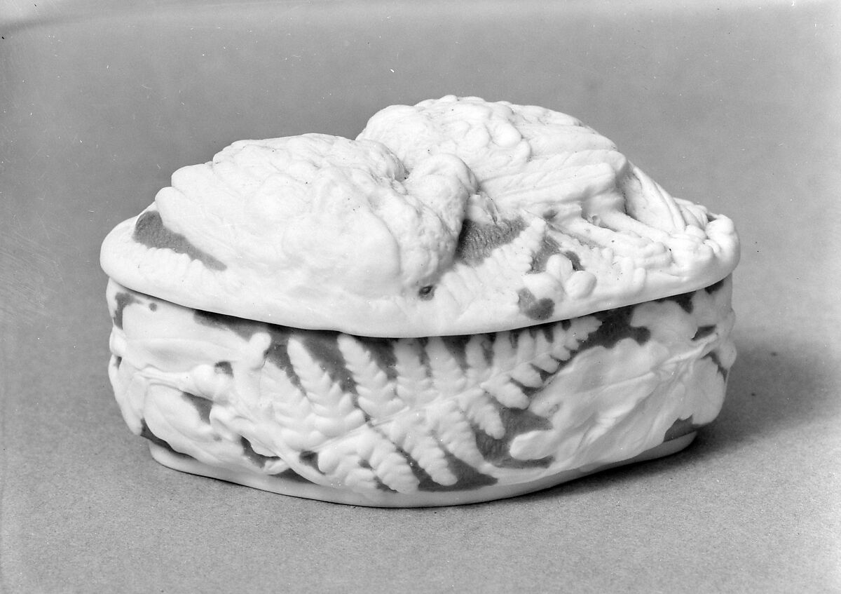 Trinket Box, Parian porcelain, American