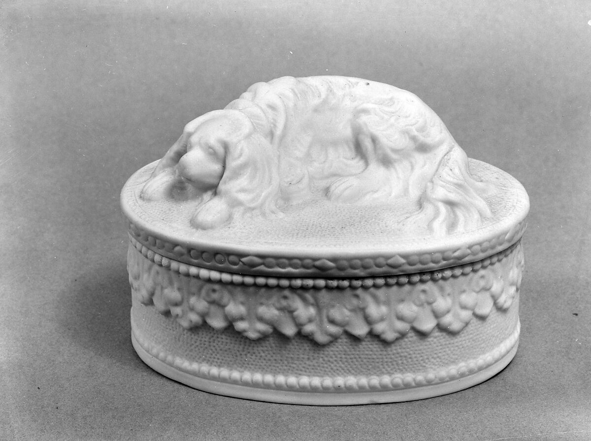 Trinket Box, Parian porcelain, American