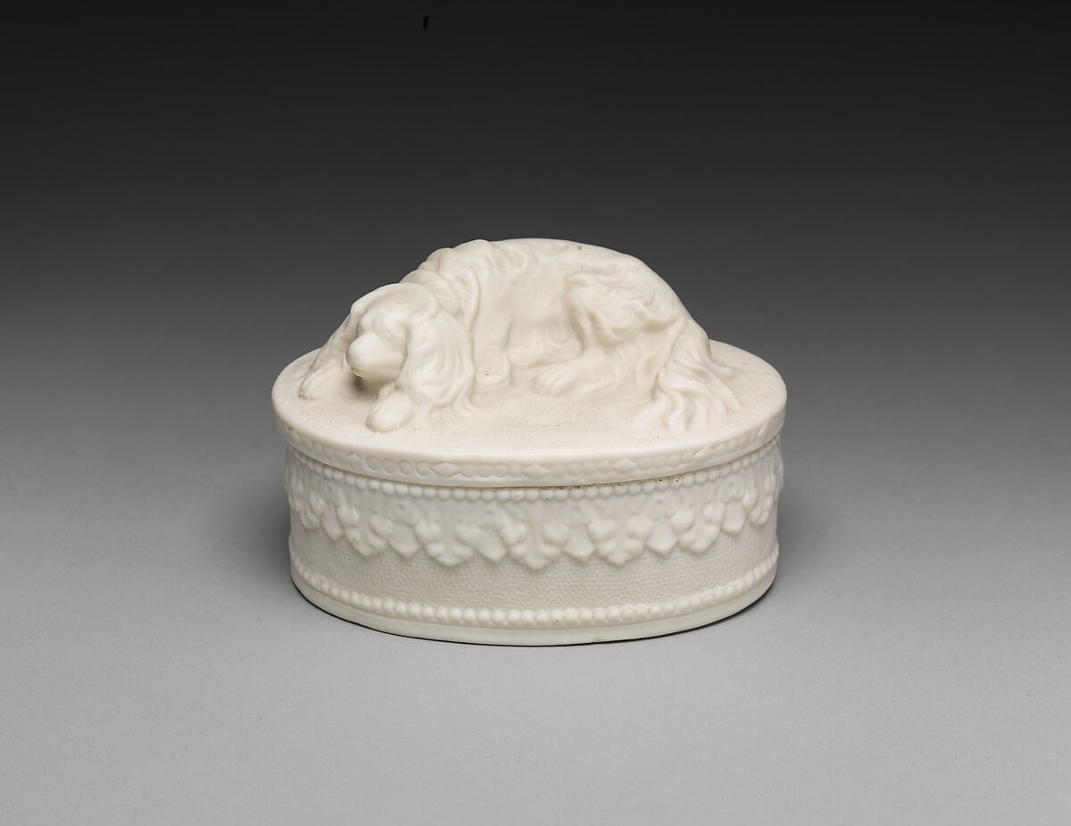 Trinket Box, Parian porcelain, American 