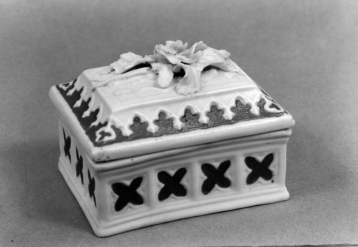 Trinket Box, Parian porcelain, American