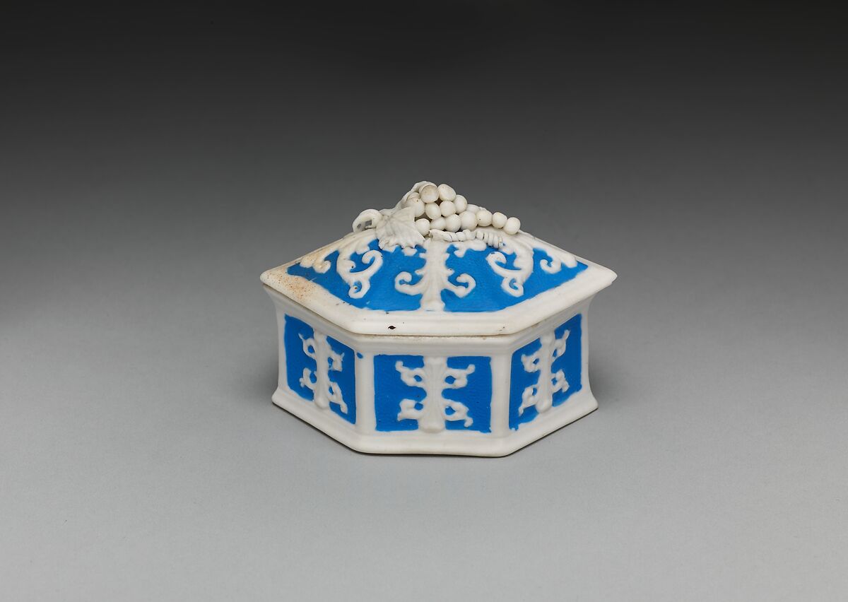 Trinket Box, Parian porcelain, American 