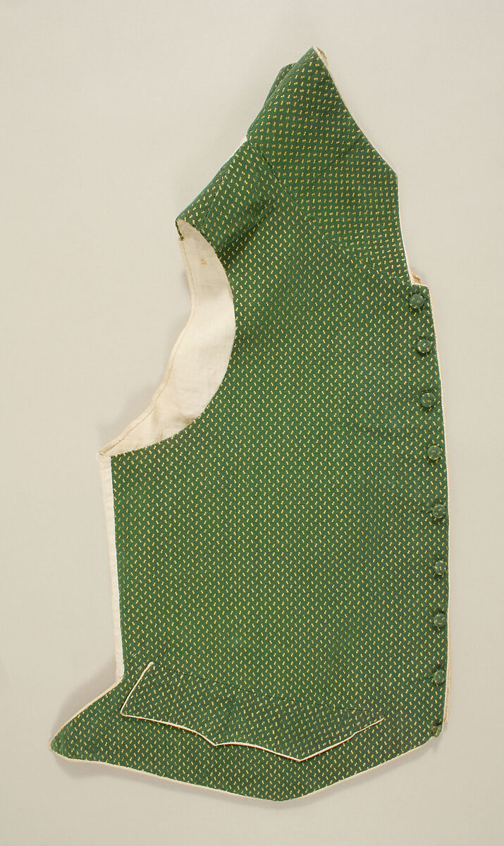 Ensemble, a) silk; b,c) silk, linen, French