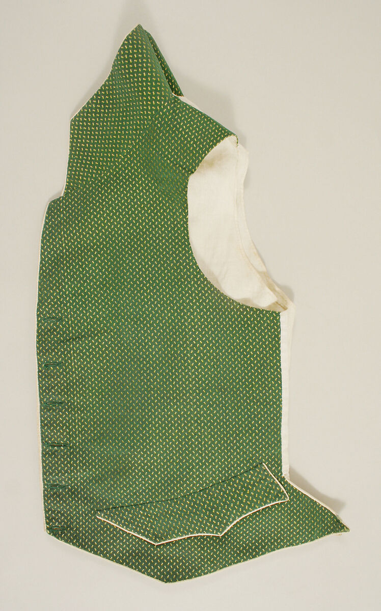 Ensemble, a) silk; b,c) silk, linen, French